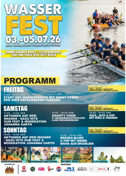 Wasserfest Rummelsburger Bucht 03.-05.07.26 | Erlebniskarte für 2