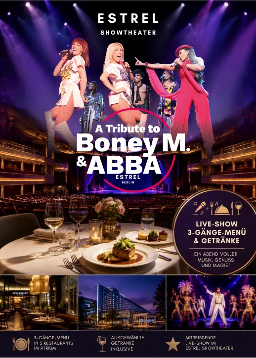 Darsteller der Boney M.& Abba Tribute Show