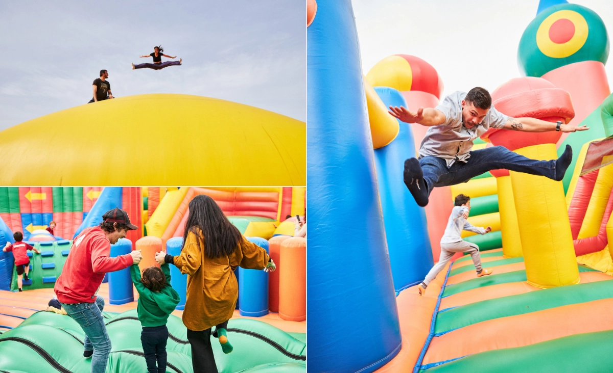 Spielende Kinder in Fun Box Park