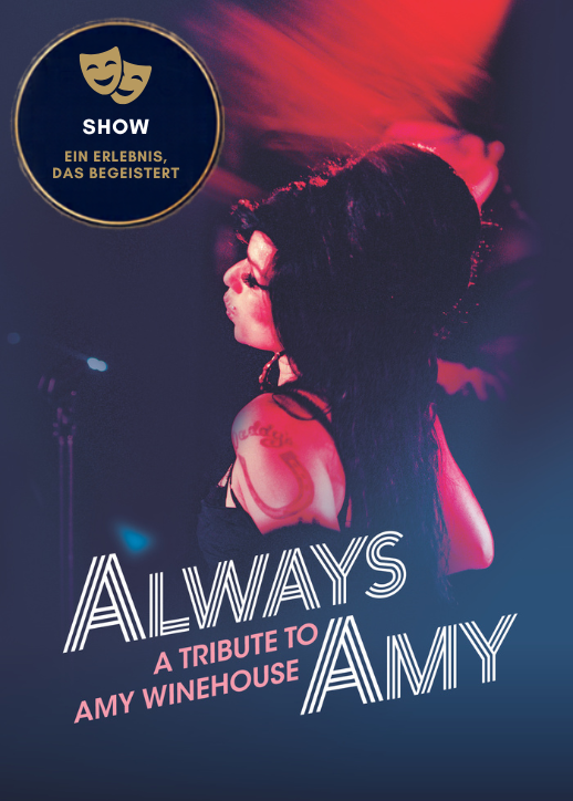 Always Amy -ein Flyer für Tribute Show im Estrel Showtheater